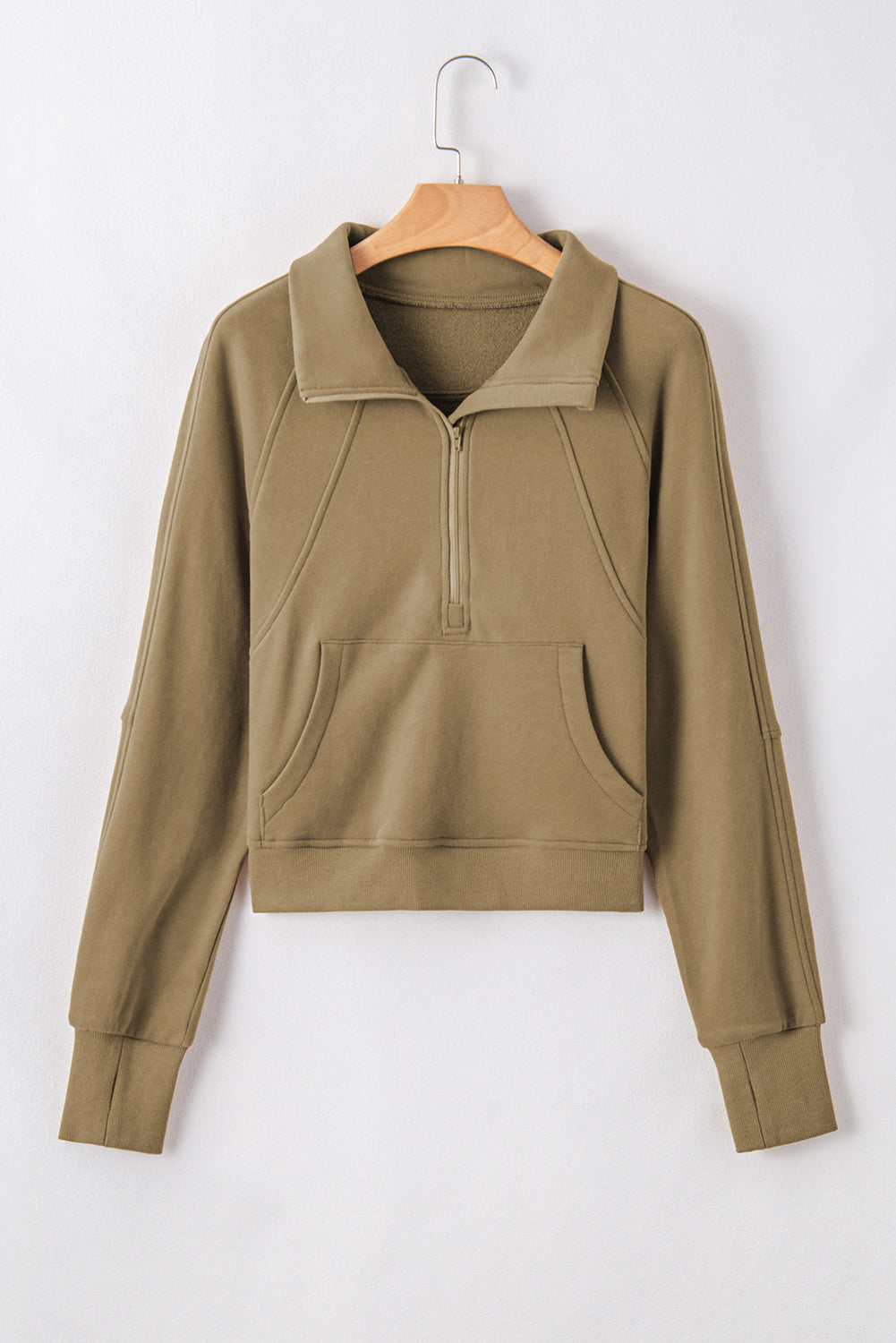 Zip Up Collar Sweatshirt (online only)