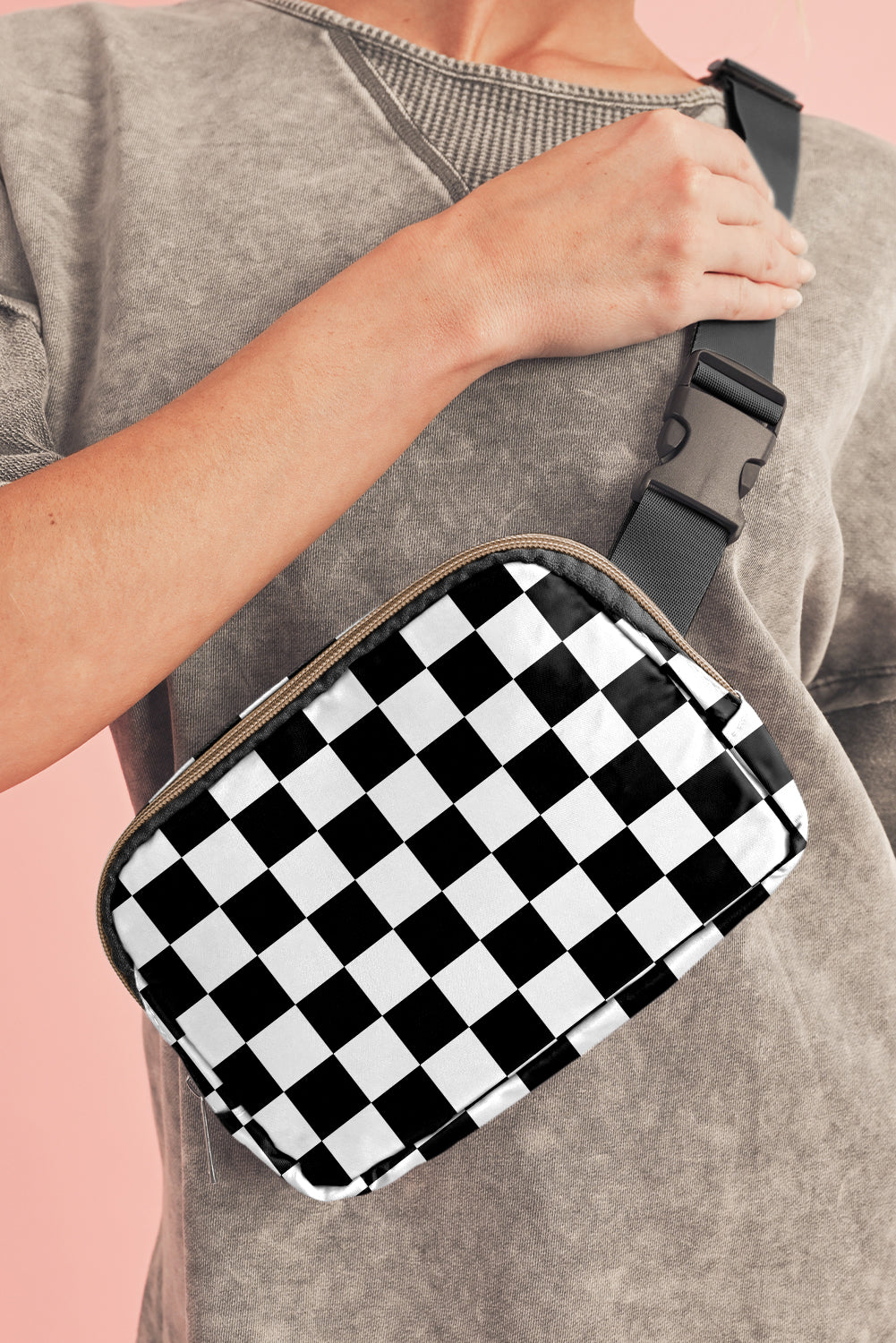 Checkered Print Crossbody (online only)