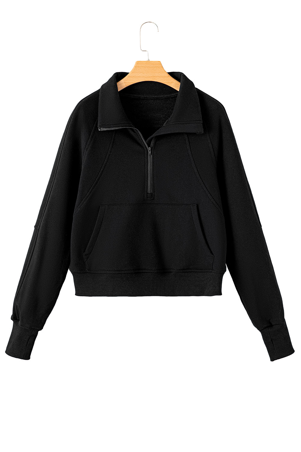 Zip Up Collar Sweatshirt (online only)