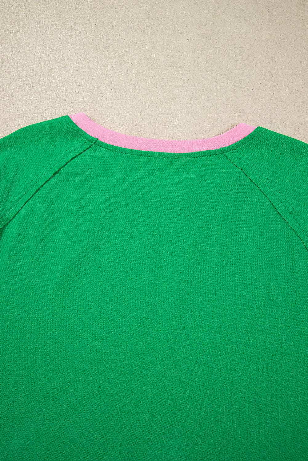 Bright Green Two Tone Textured Tee and Shorts Set (online only)