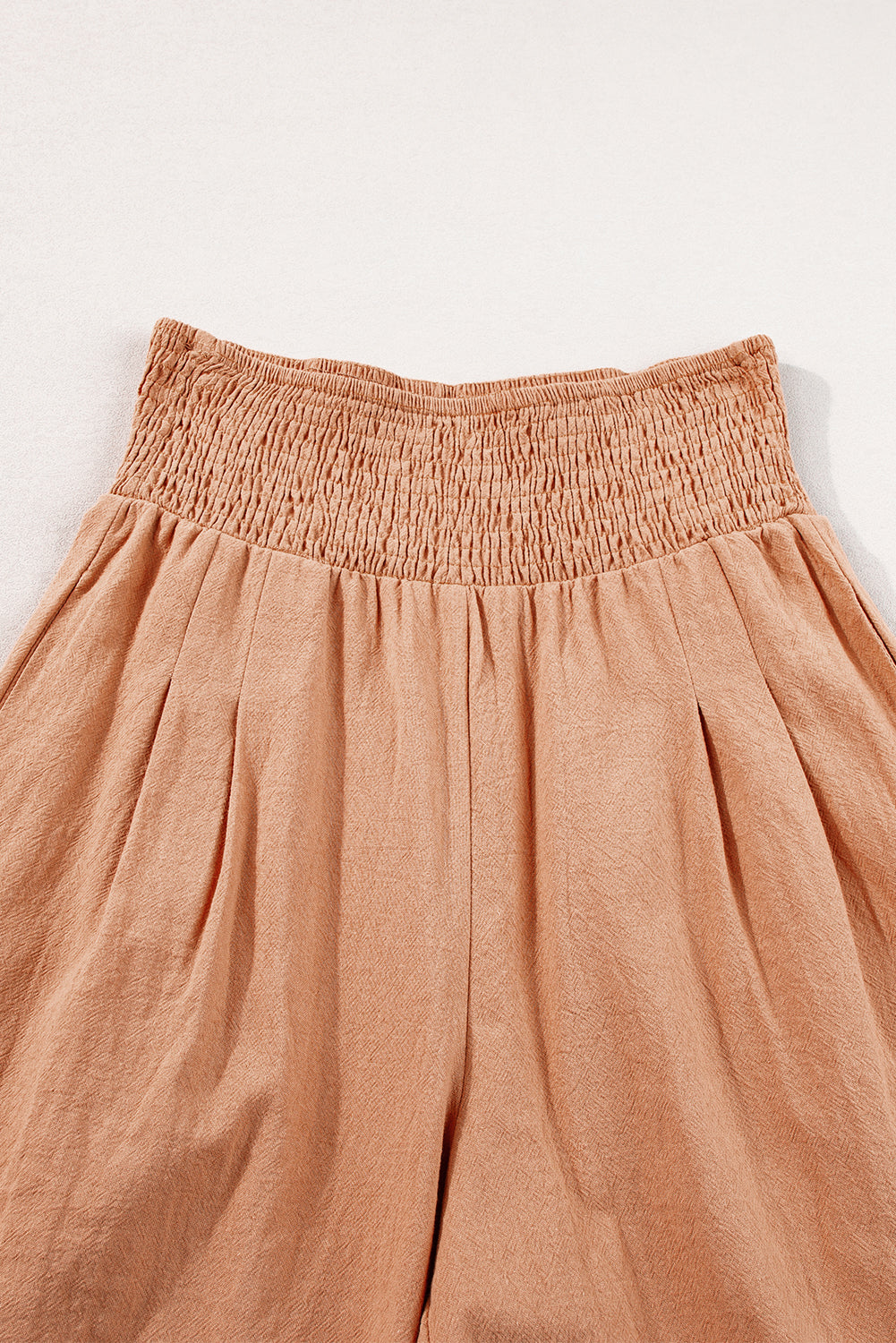 Clay Smocked Loose Straight Leg Pants (online only)