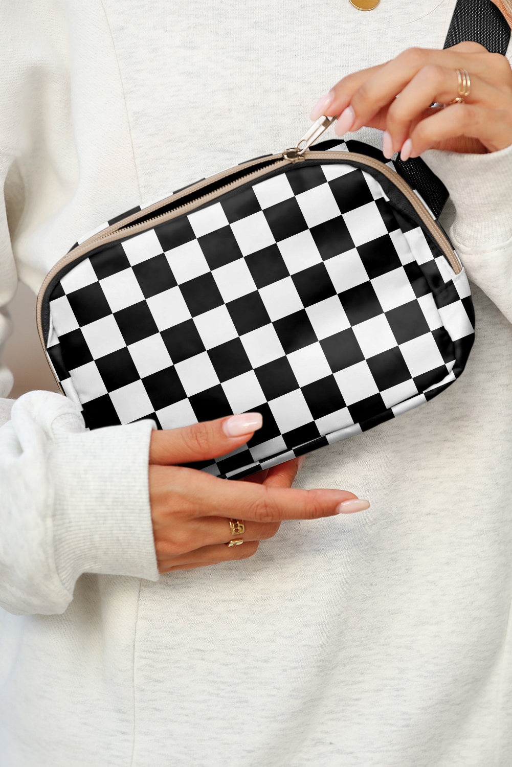 Checkered Print Crossbody (online only)