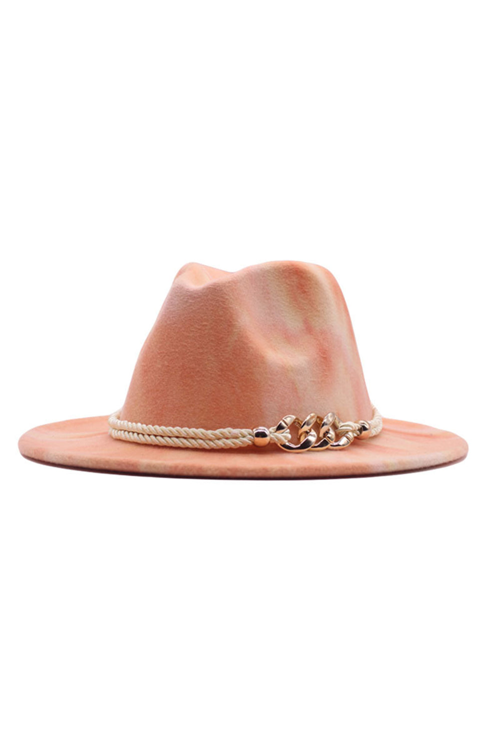 Apricot Pink Tie Dyed Woolen Hat (online only)