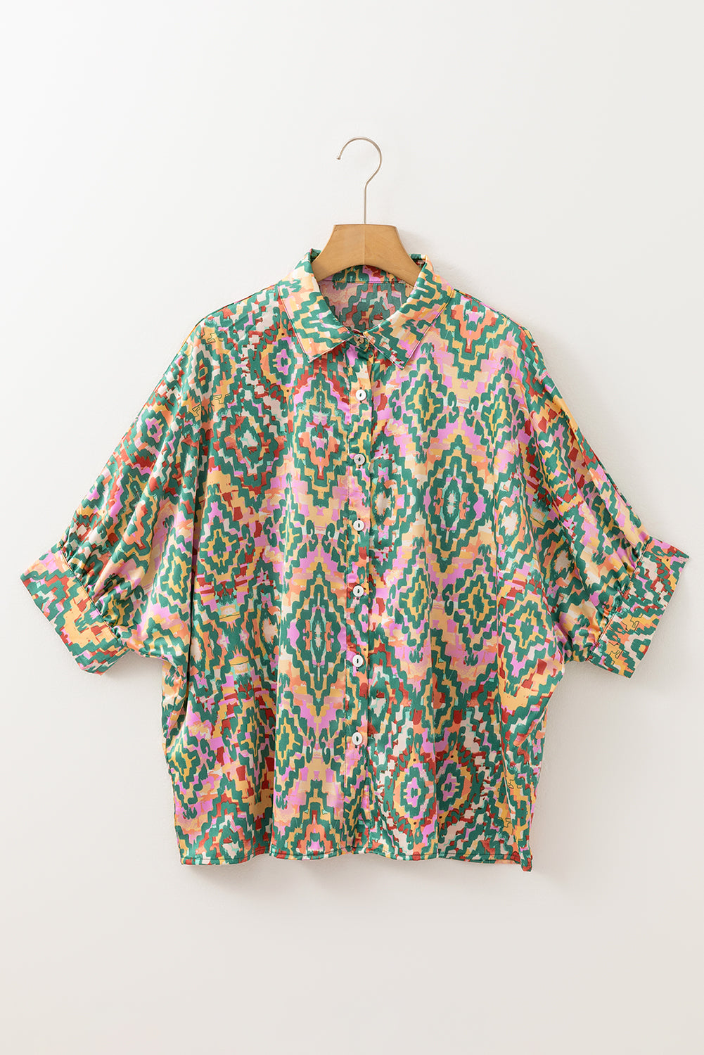 Geometric Print Button Up Shirt (online only)