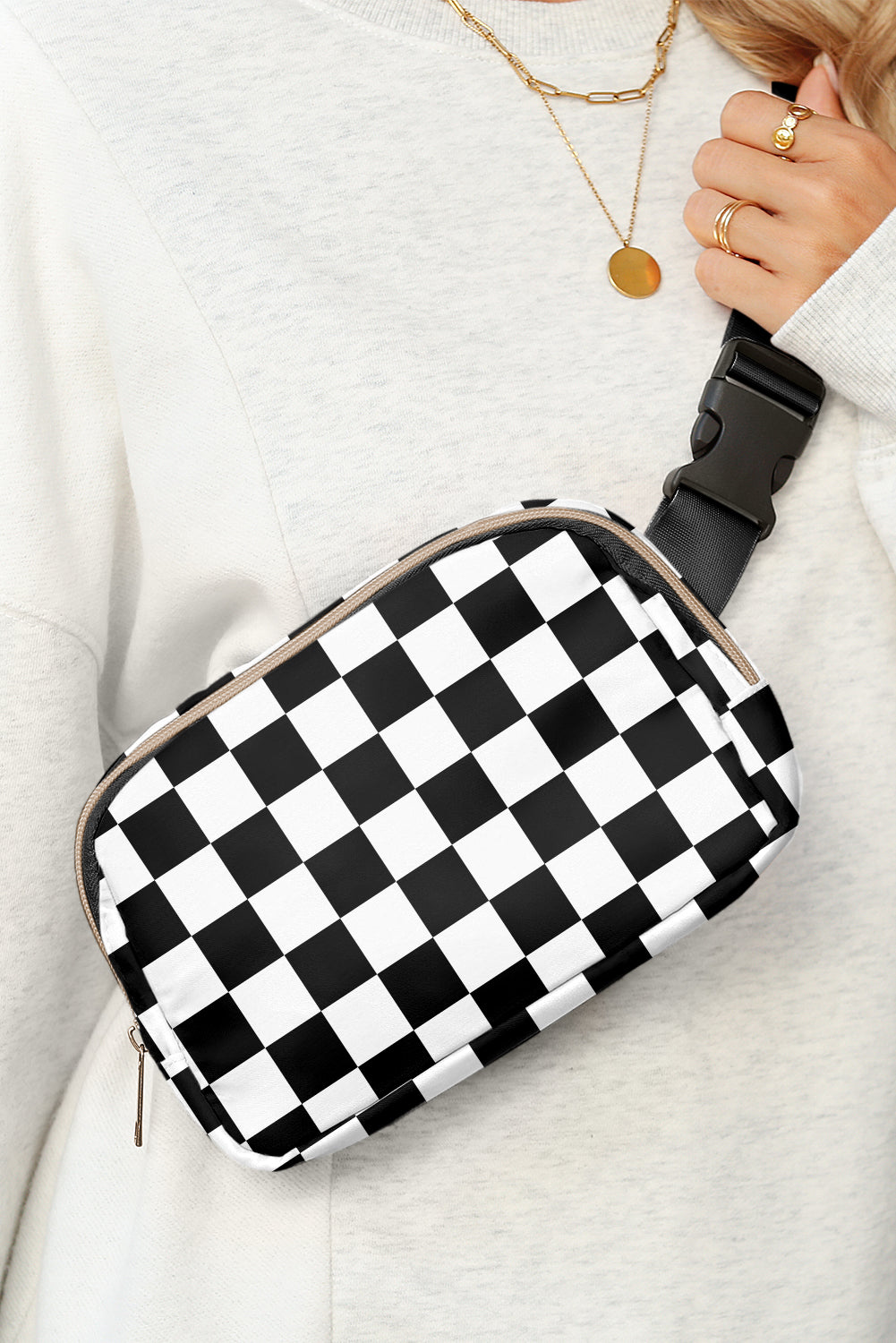 Checkered Print Crossbody (online only)