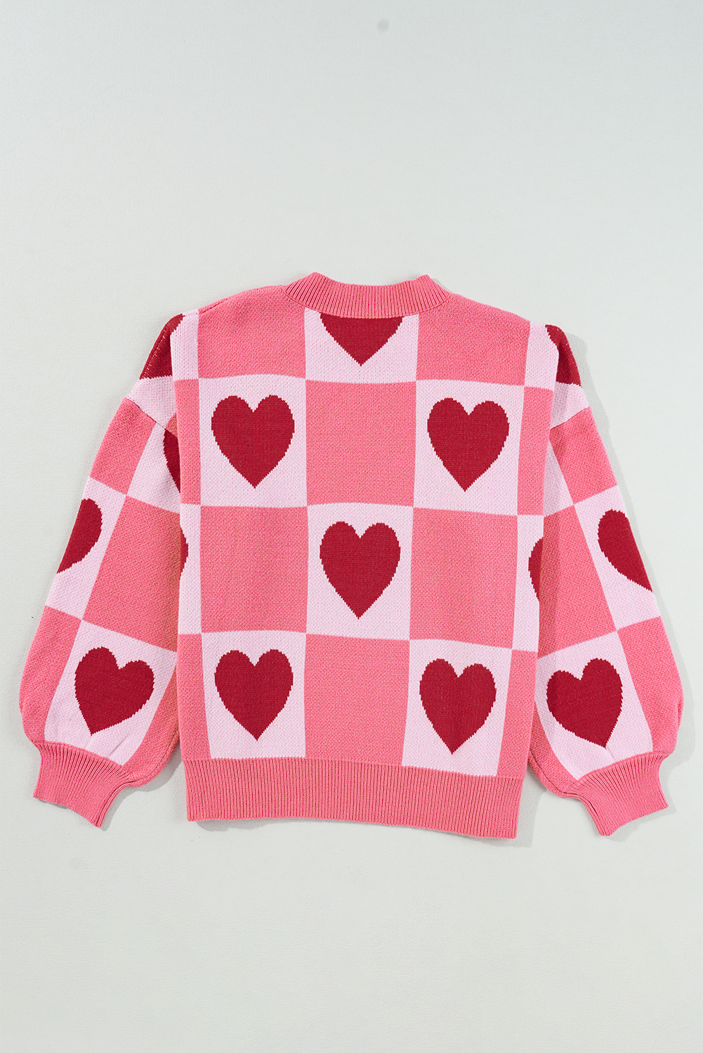 Heart Checkered Sweater (online only)