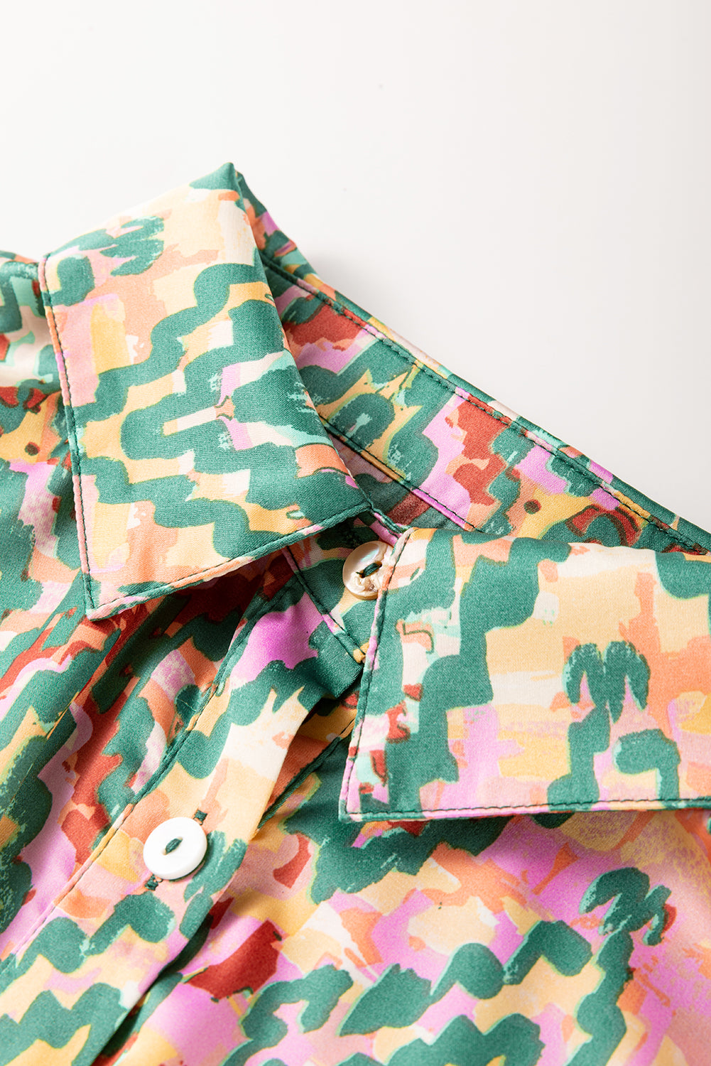 Geometric Print Button Up Shirt (online only)