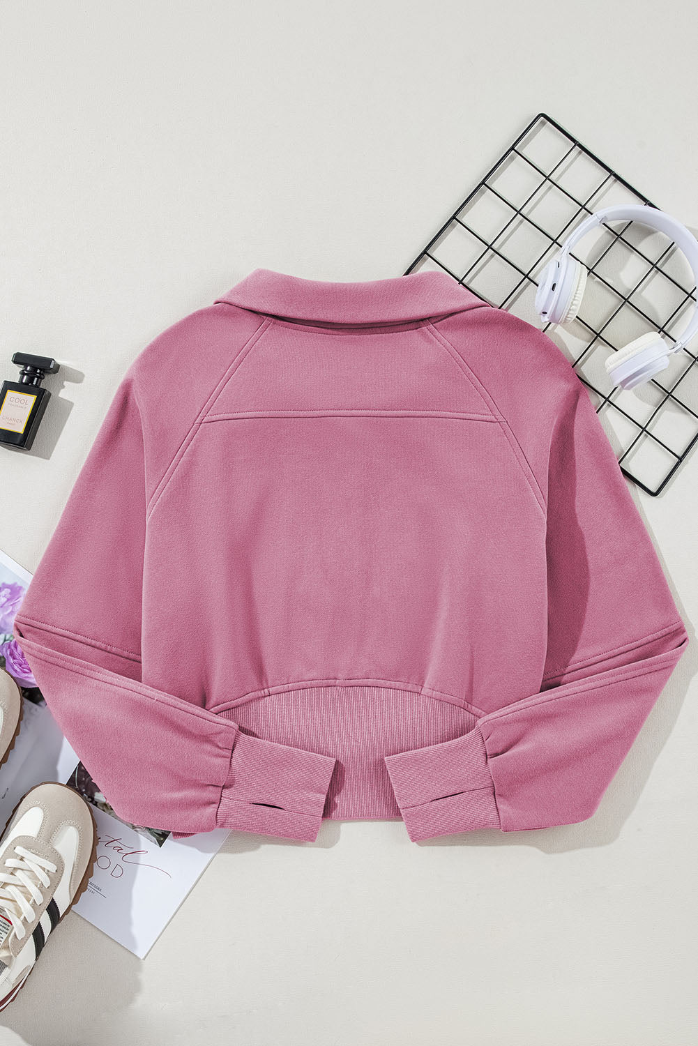 Zip Up Collar Sweatshirt (online only)