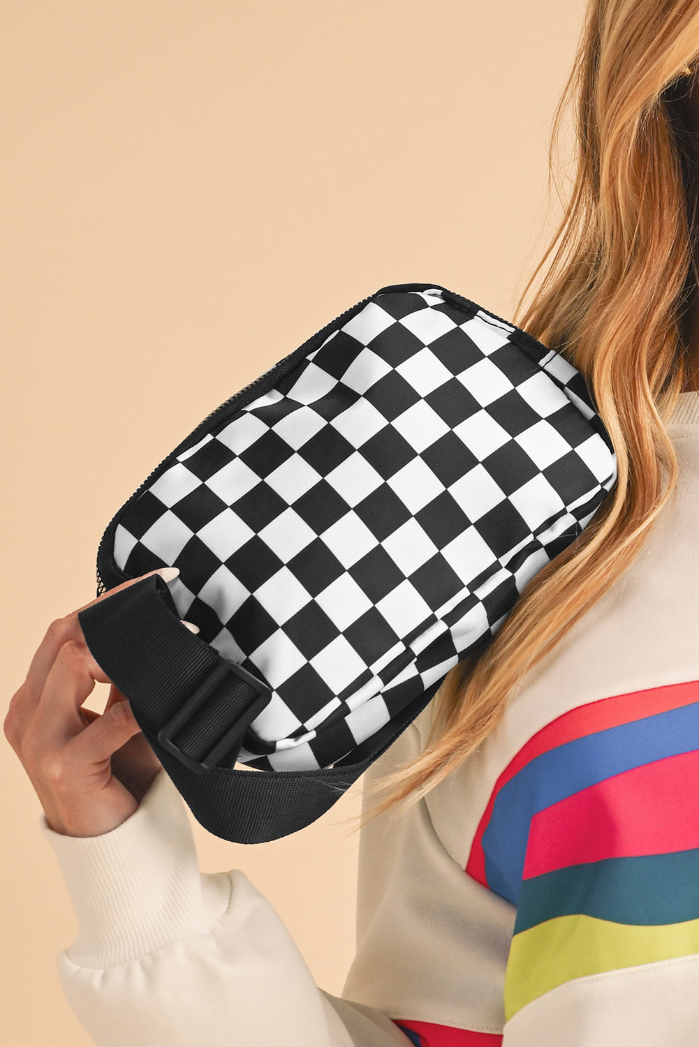 Checkered Print Crossbody (online only)