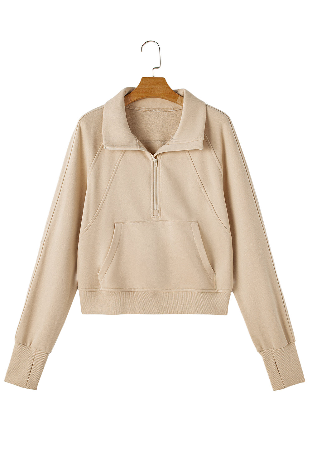 Zip Up Collar Sweatshirt (online only)