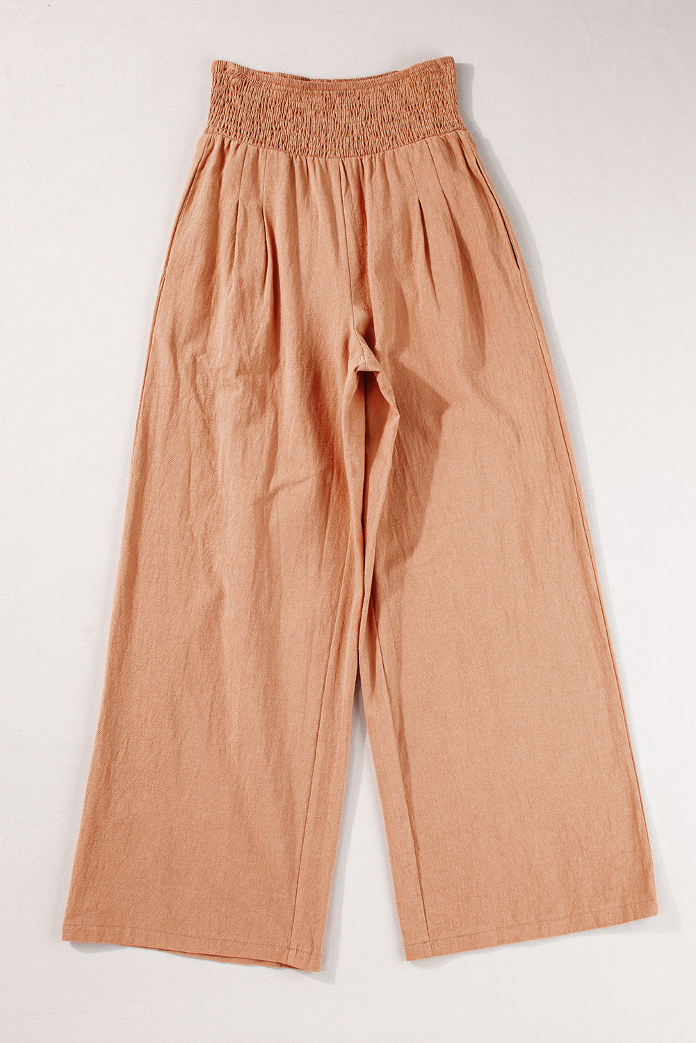 Clay Smocked Loose Straight Leg Pants (online only)