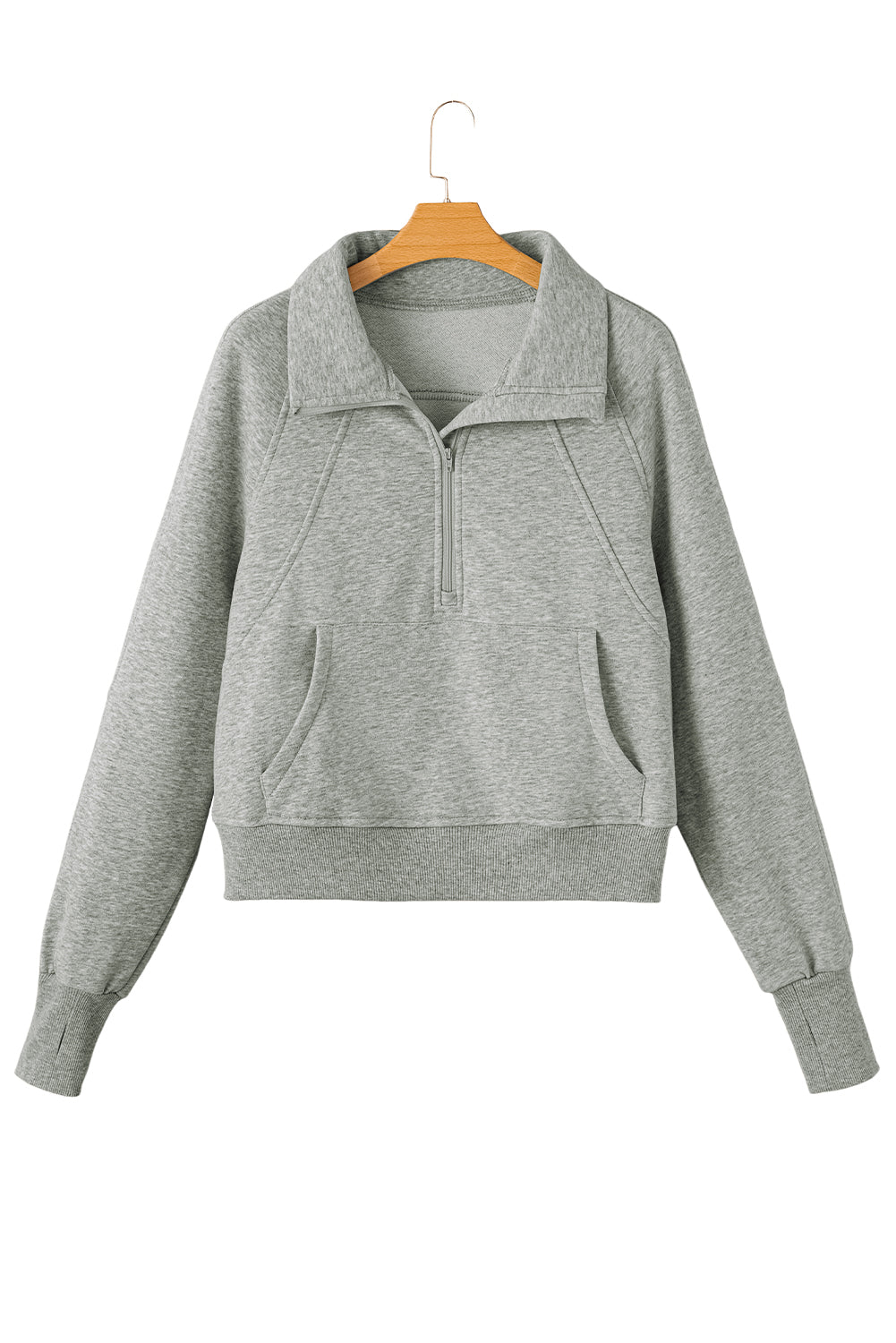 Zip Up Collar Sweatshirt (online only)