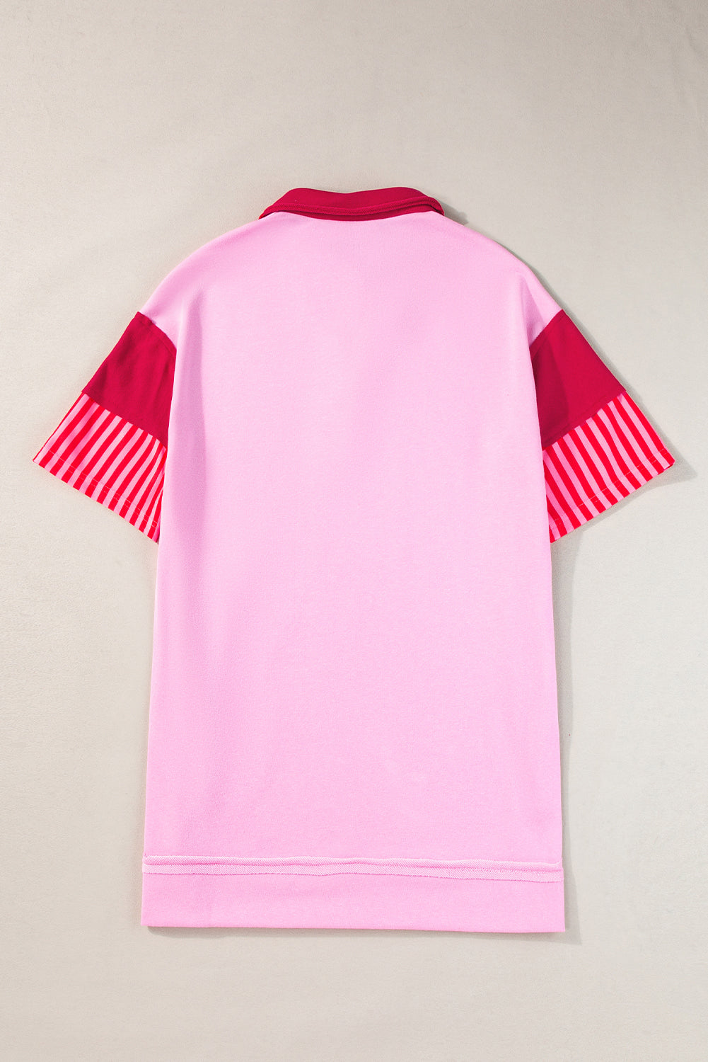 Colorblock Sleeve Collared Mini Dress (online only)