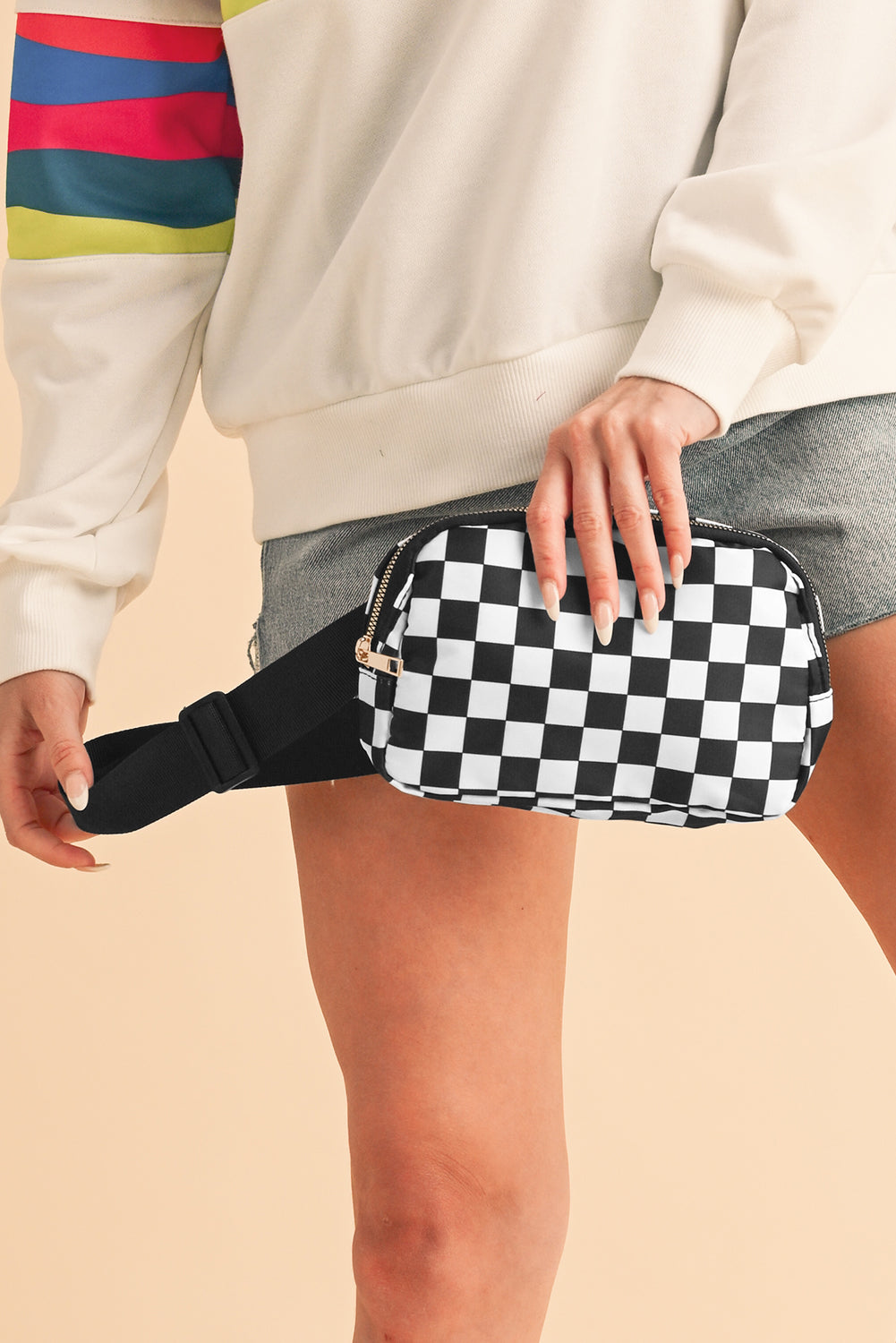 Checkered Print Crossbody (online only)