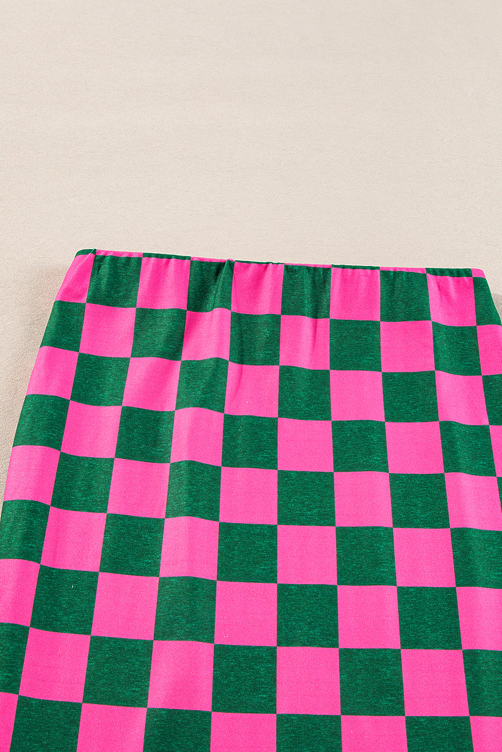 Checkered Slim Fit Midi Skirt (online only)