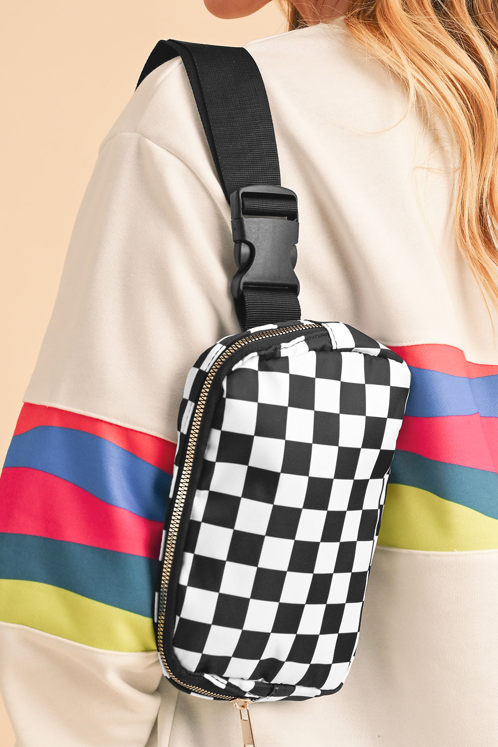 Checkered Print Crossbody (online only)