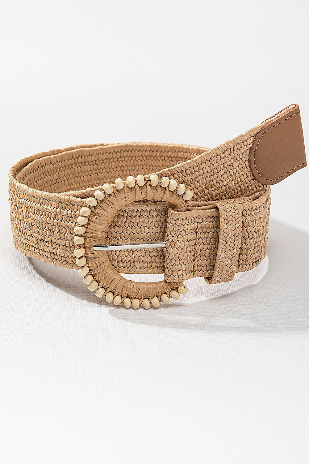 Camel Braided Leather Belt (online only)