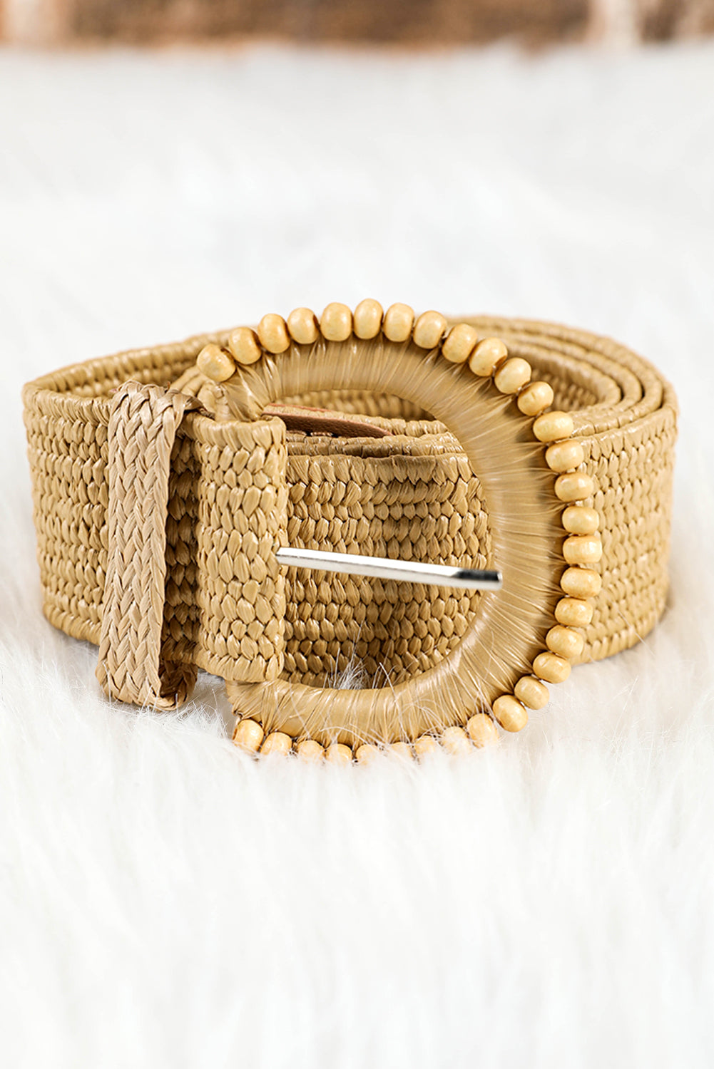 Camel Braided Leather Belt (online only)