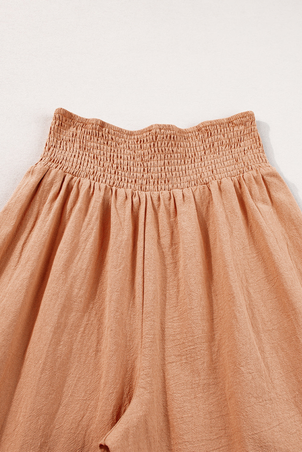 Clay Smocked Loose Straight Leg Pants (online only)