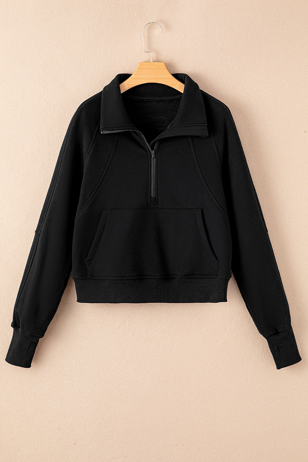 Zip Up Collar Sweatshirt (online only)