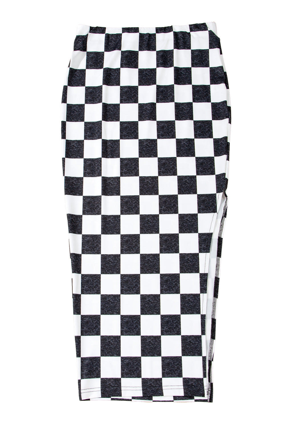 Checkered Slim Fit Midi Skirt (online only)