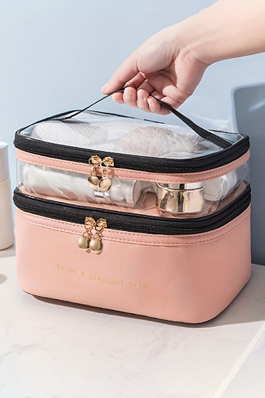 Waterproof Double Layer Cosmetic Bag (online only)