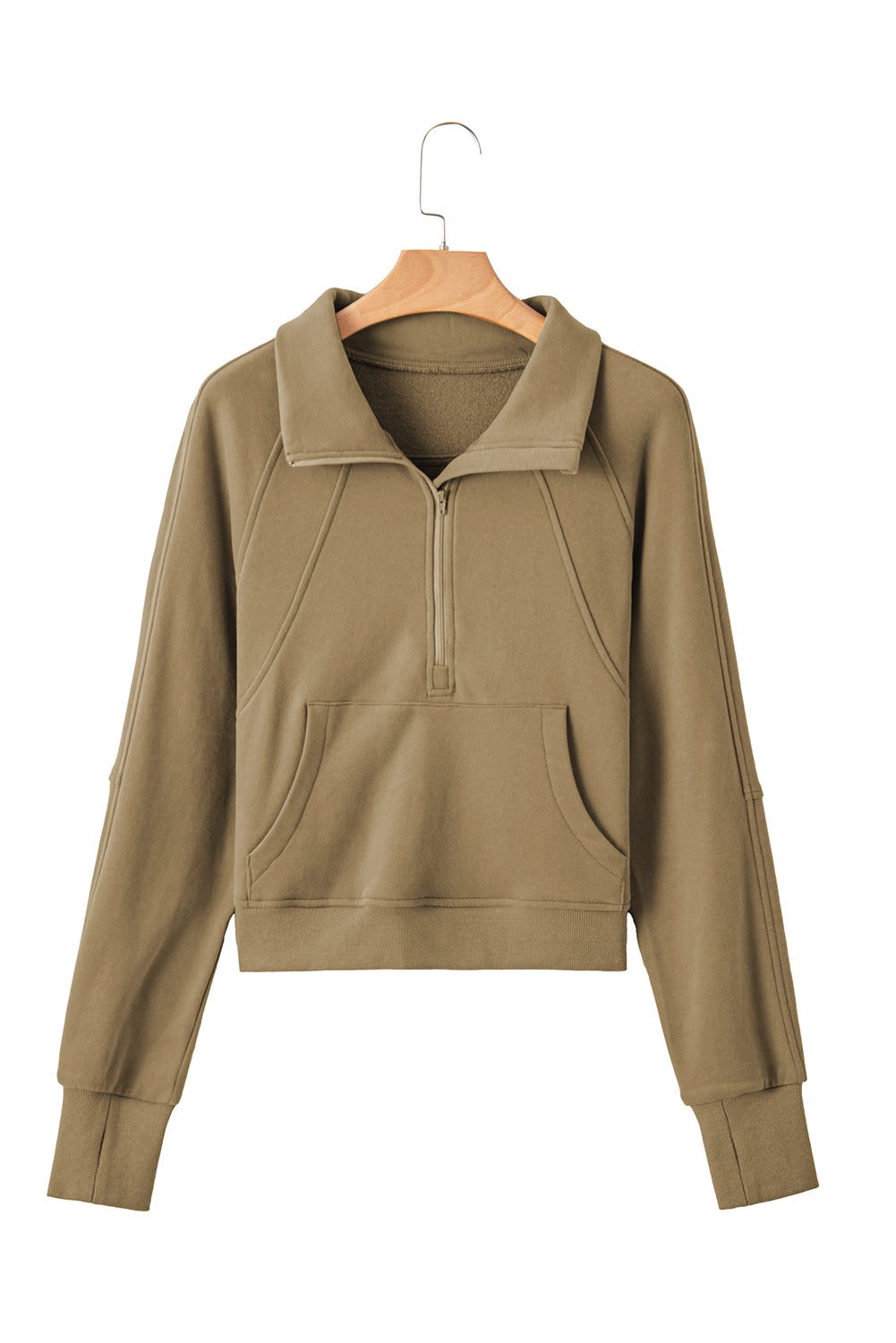 Zip Up Collar Sweatshirt (online only)