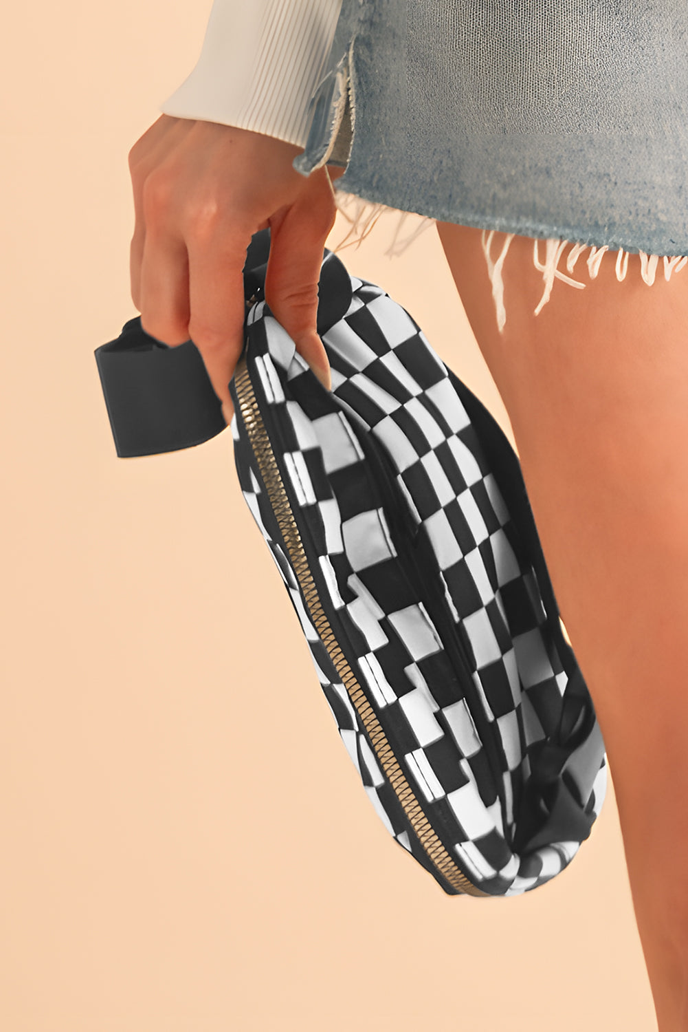 Checkered Print Crossbody (online only)