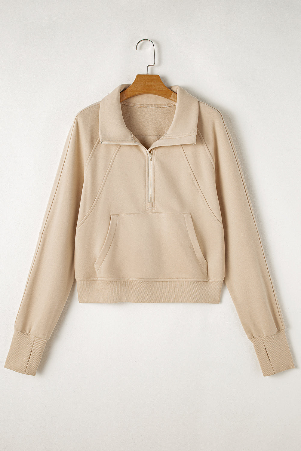 Zip Up Collar Sweatshirt (online only)