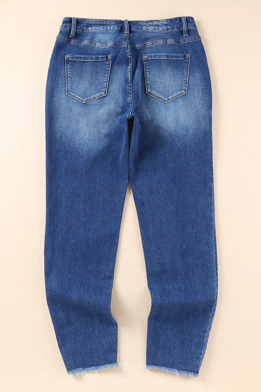 Dark Blue Ankle Length Skinny Jeans (online only)