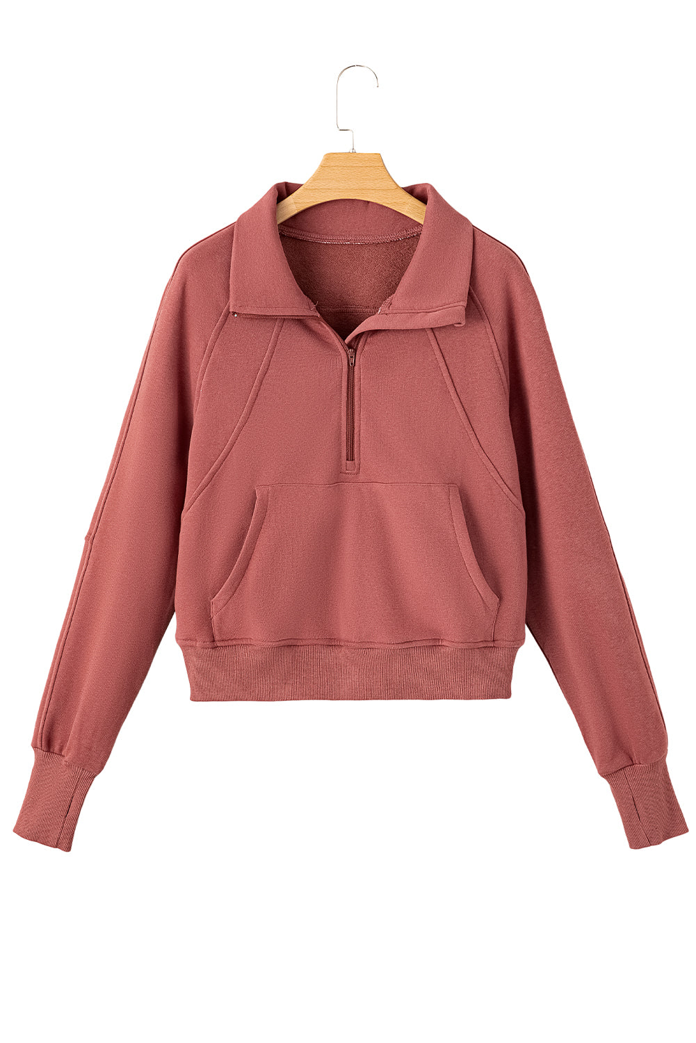 Zip Up Collar Sweatshirt (online only)