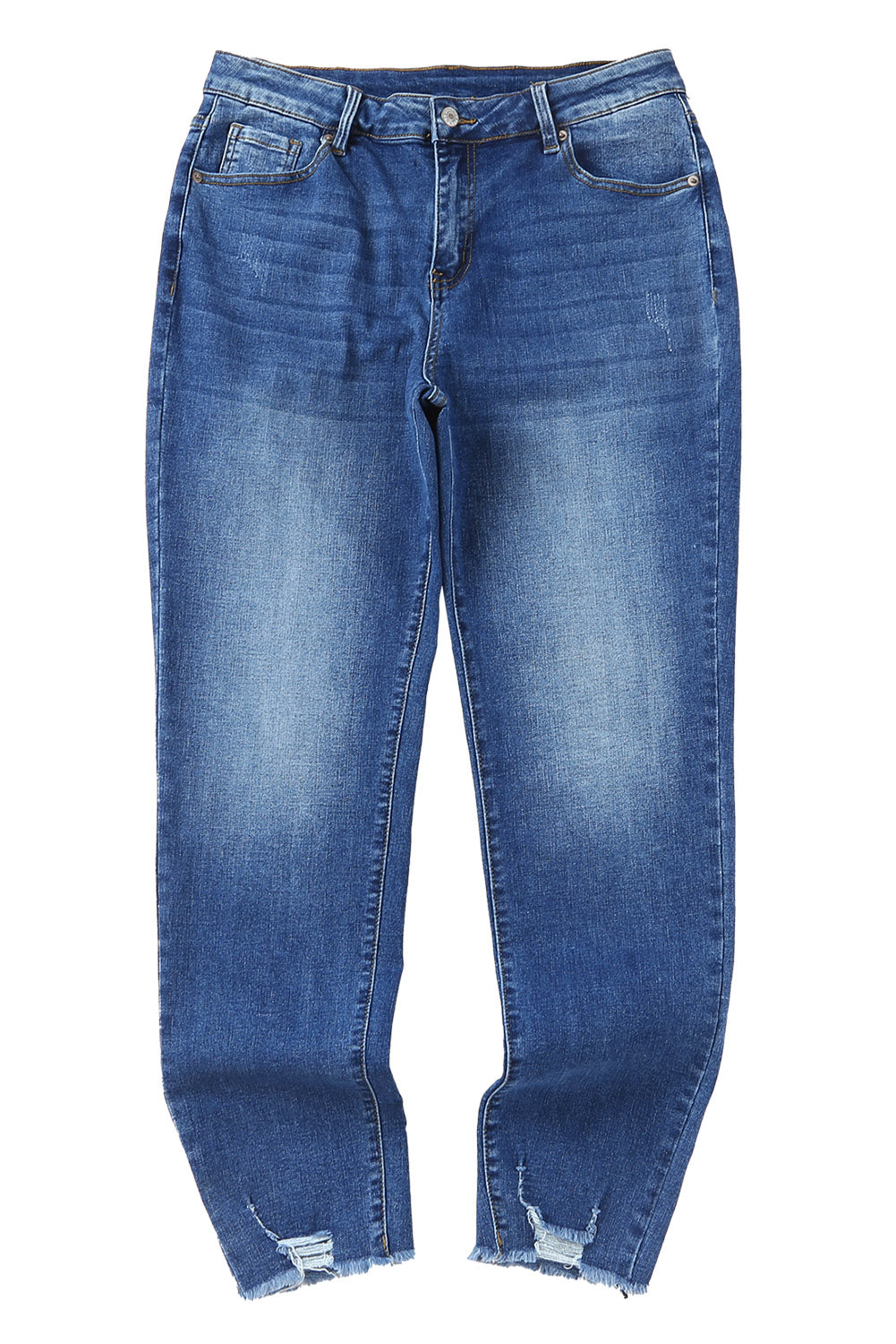 Dark Blue Ankle Length Skinny Jeans (online only)