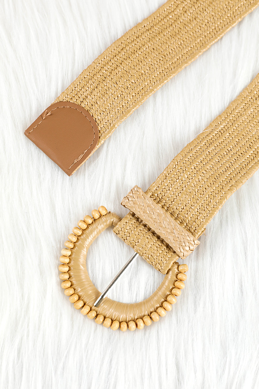 Camel Braided Leather Belt (online only)